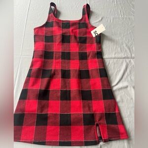 Kohl's Kids Red and Black Checkered Dress